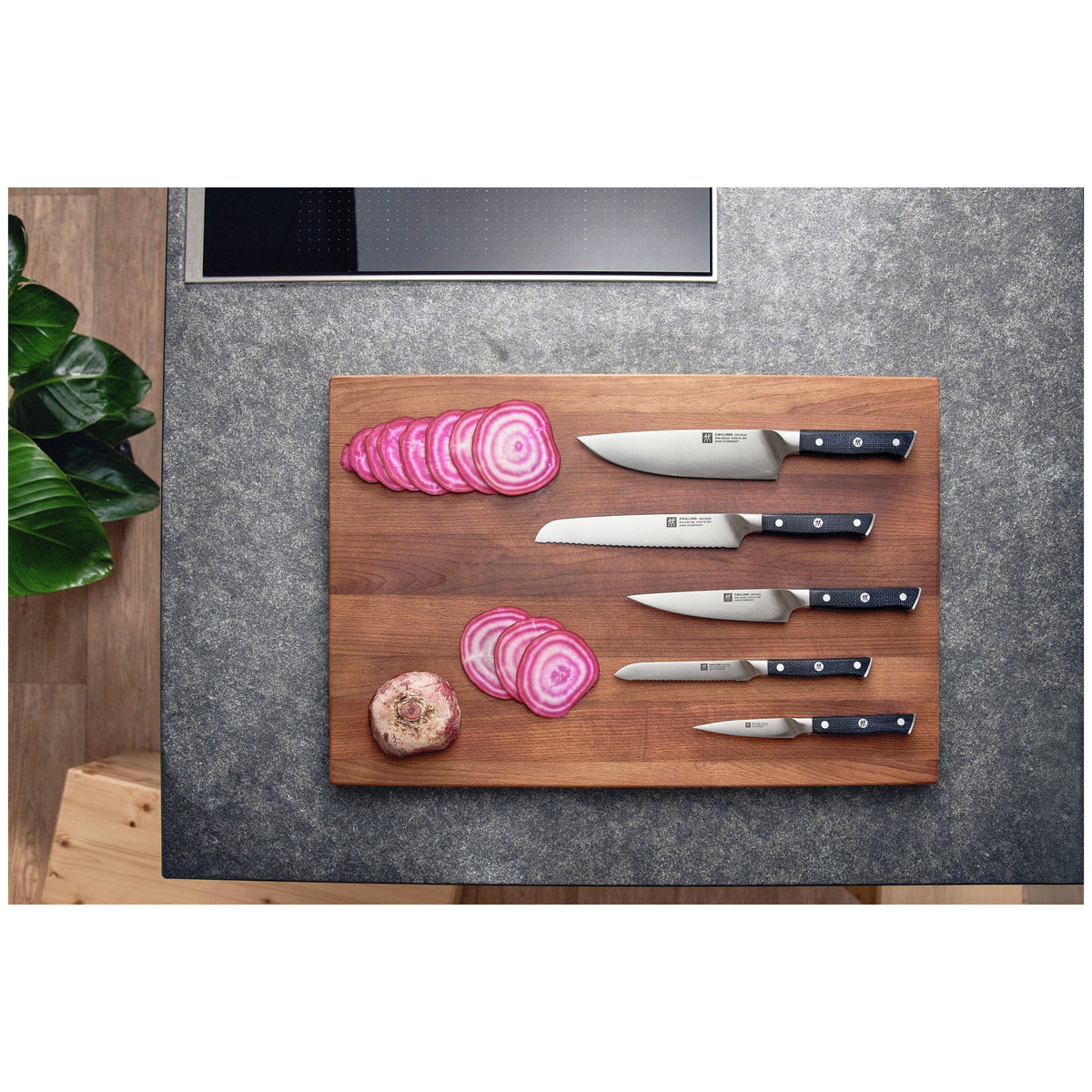 ZWILLING Spectrum 6-Piece Knife Block Set Black-Knife Sets-DECOROLALA