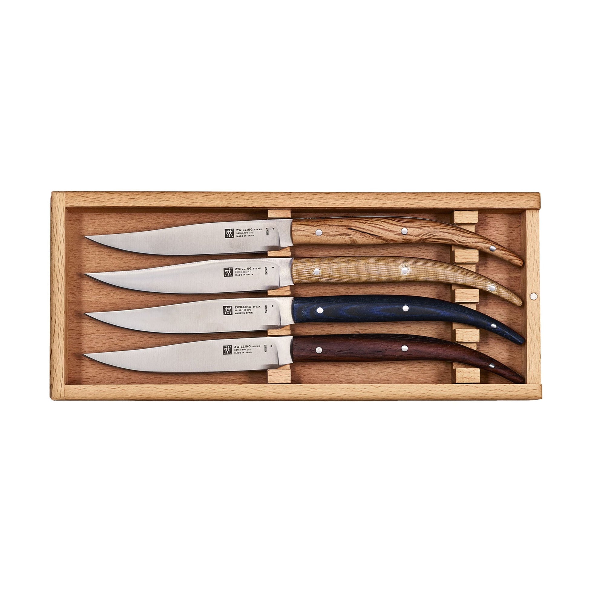 ZWILLING Steak-Sets 4 Piece Toro Steak Knives, Brown-Kitchen Tool-DECOROLALA