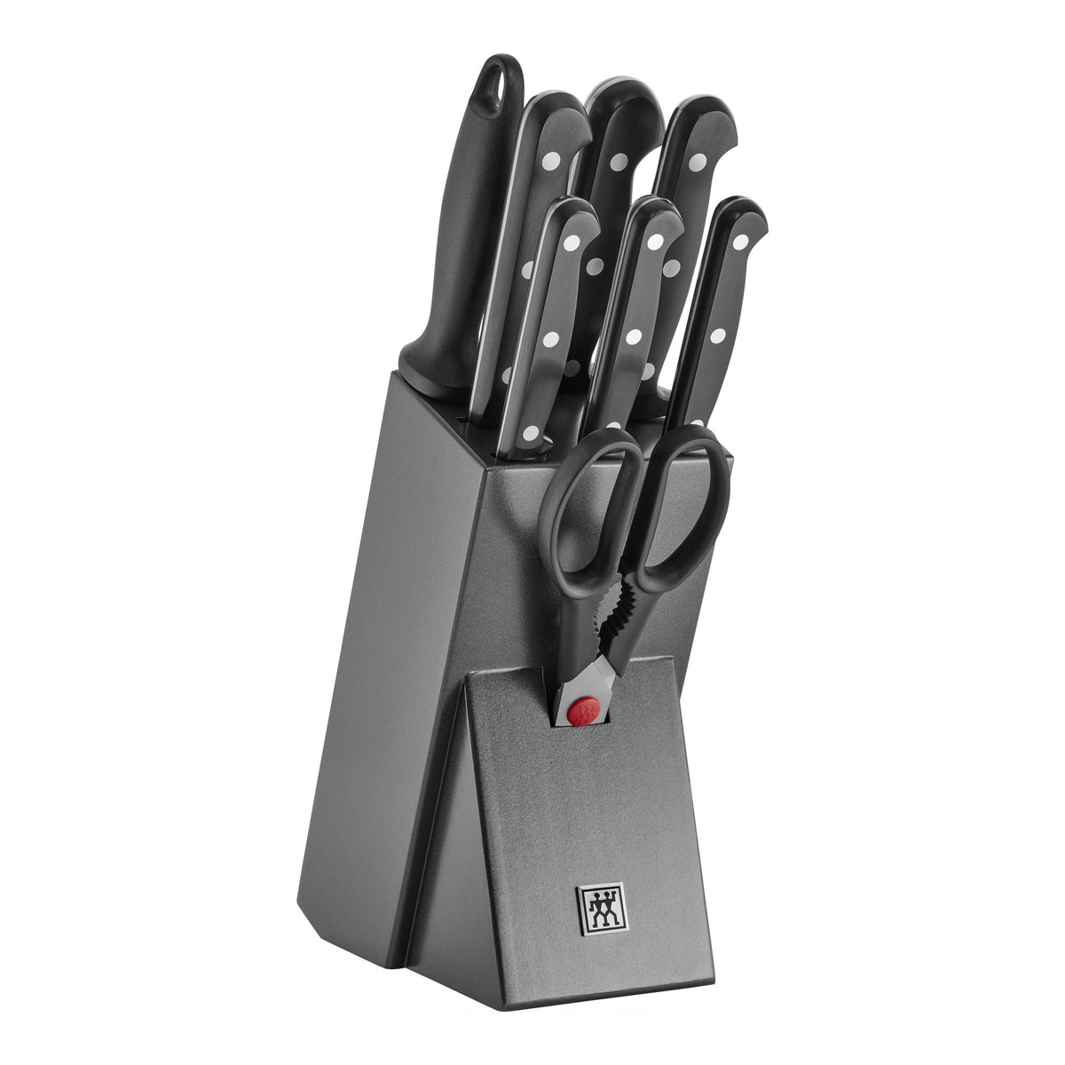 ZWILLING TWIN Chef 2 9-Piece Knife Block Set Anthracite-Knife Sets-DECOROLALA