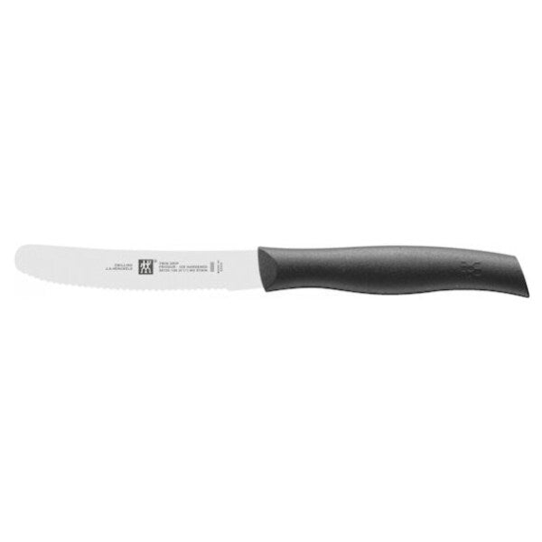 ZWILLING TWIN Grip 4.5" Serrated Utility Knife Black-Utility Knife-DECOROLALA