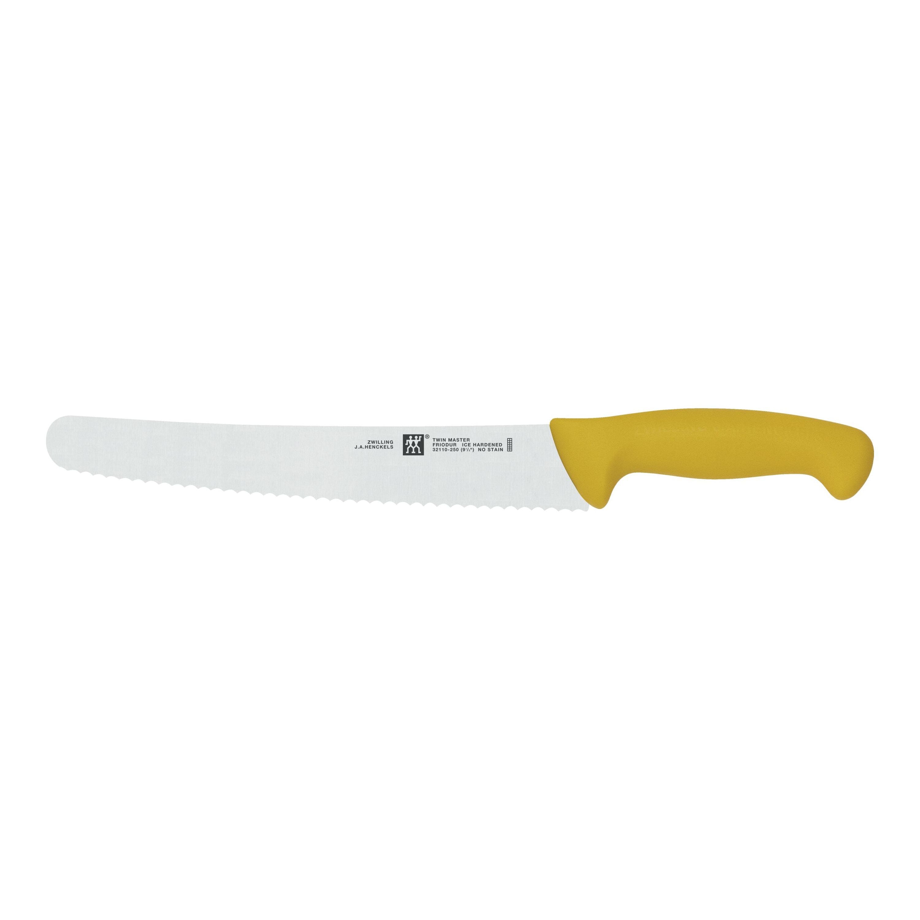 ZWILLING TWIN Master 10 inch Bread Knife, Yellow-Bread Knife-DECOROLALA
