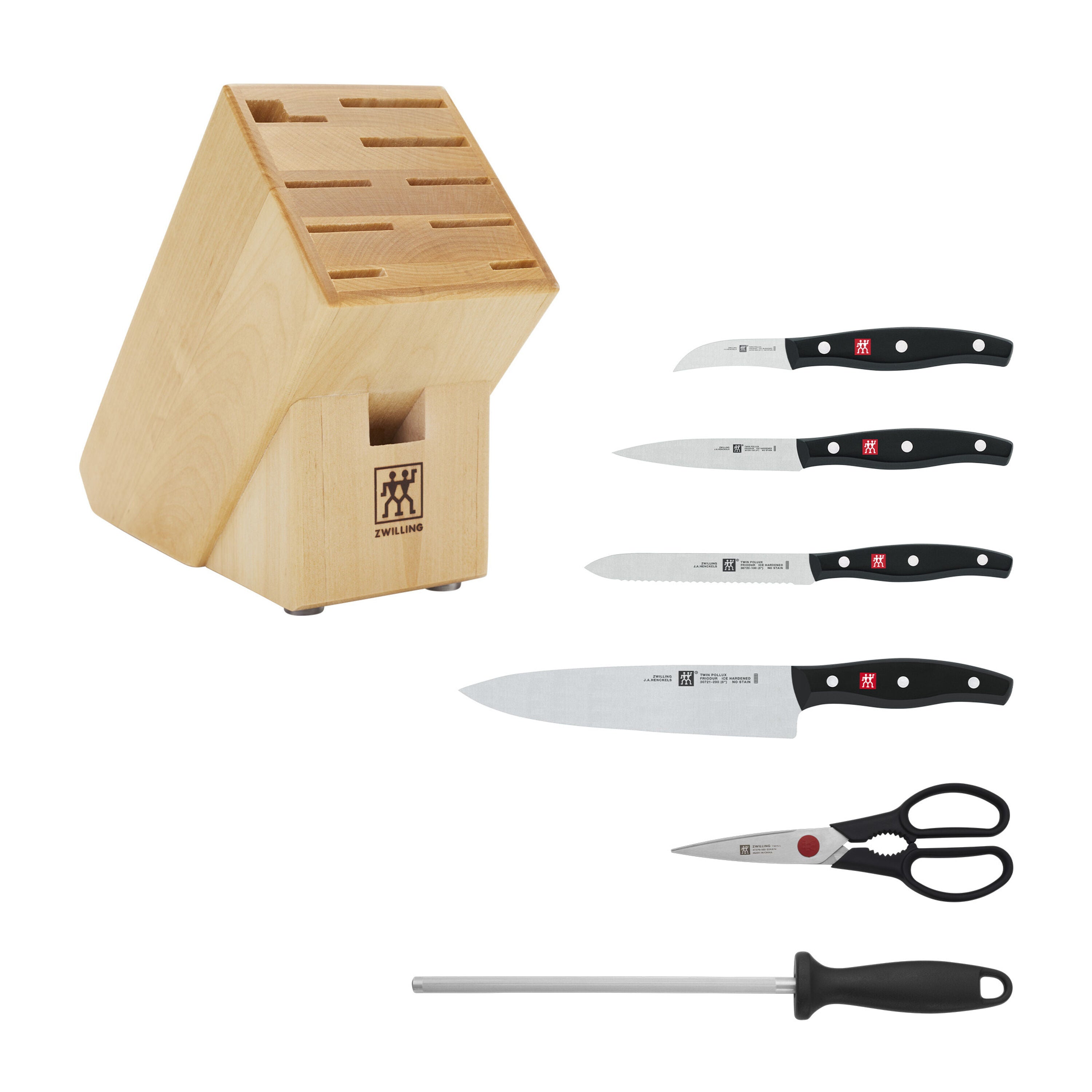 ZWILLING TWIN Signature 7 Piece, Knife Block Set, Nature-n/a-DECOROLALA
