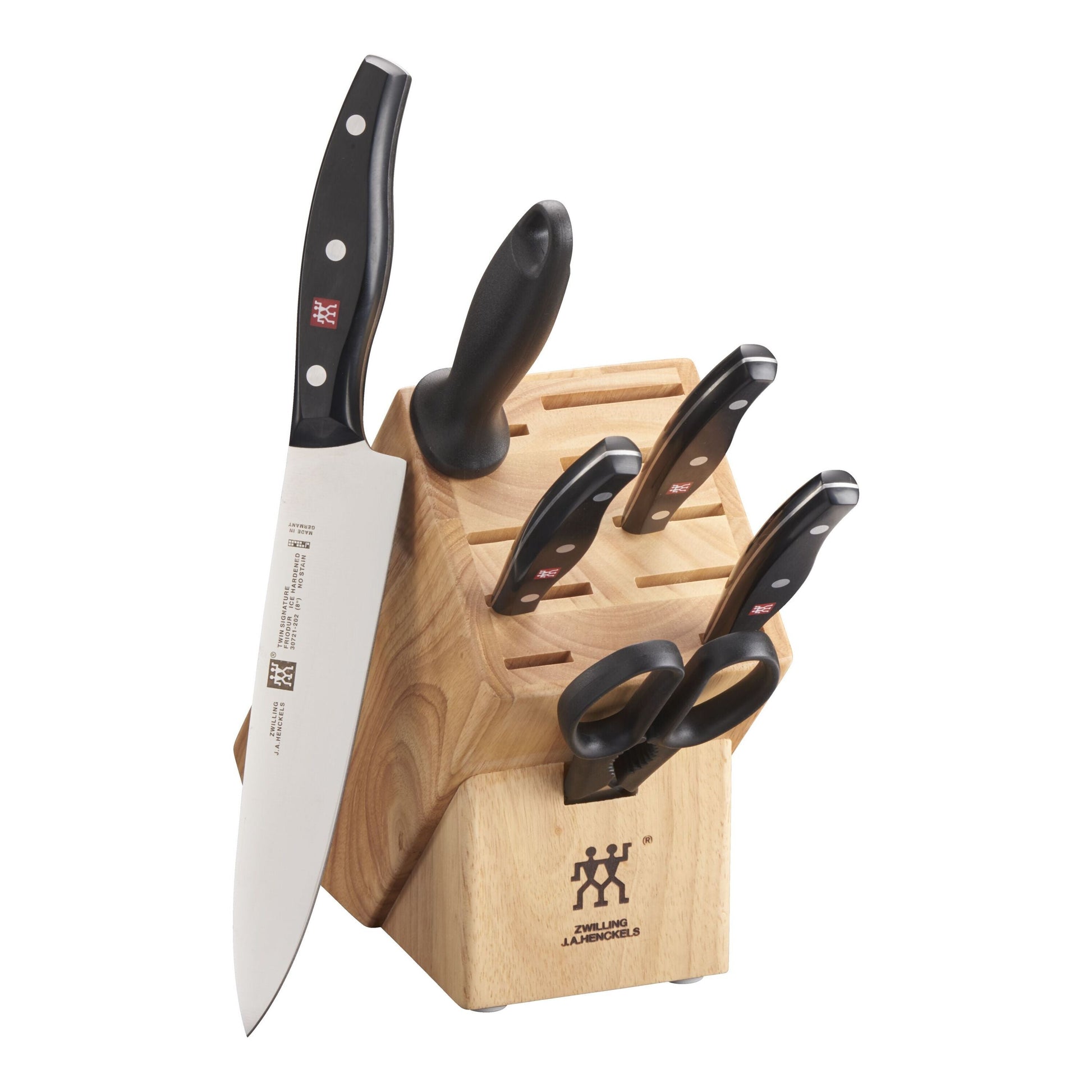 ZWILLING TWIN Signature 7 Piece, Knife Block Set, Nature-n/a-DECOROLALA