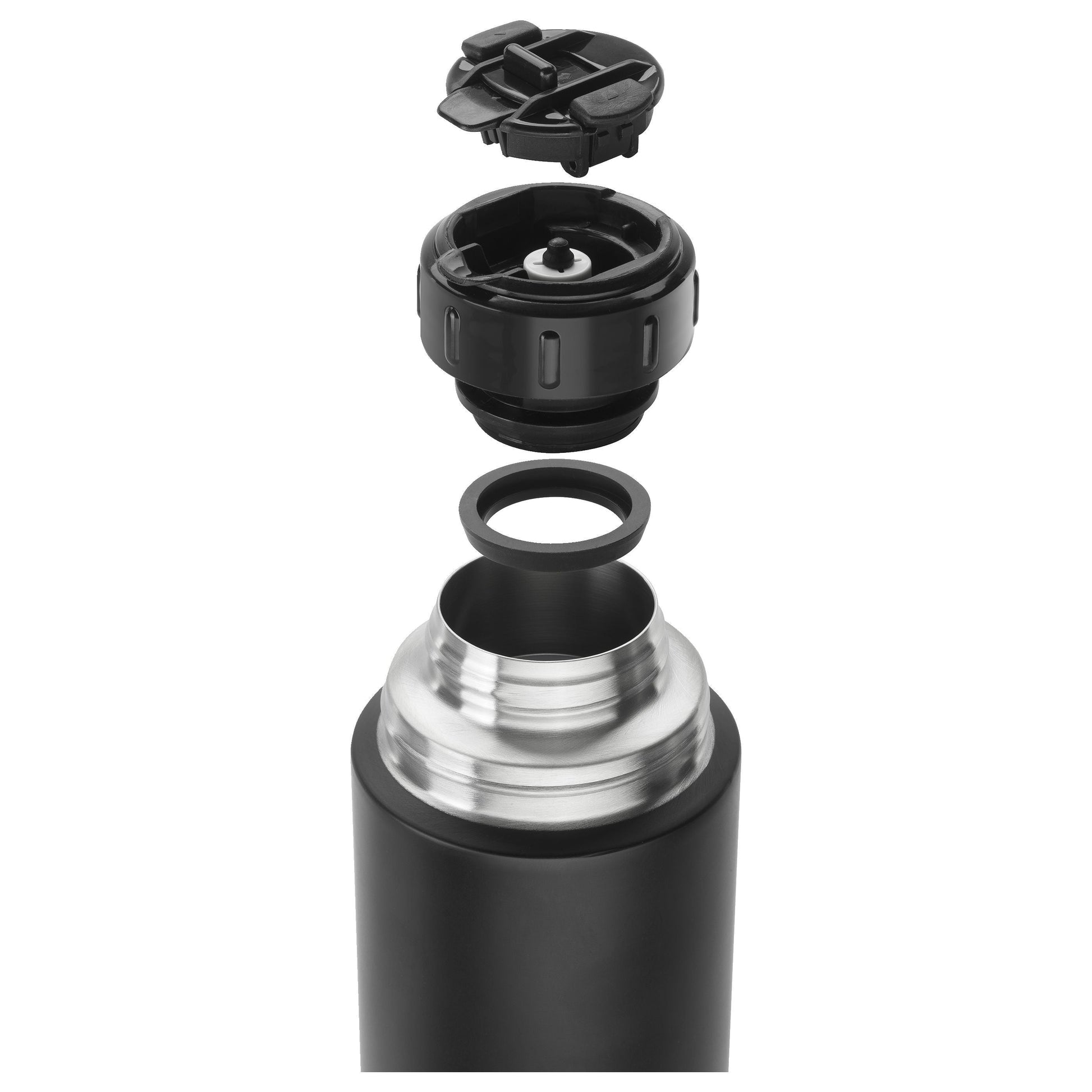 ZWILLING Thermo Beverage Bottle, 1 L, Black-Coffee-DECOROLALA