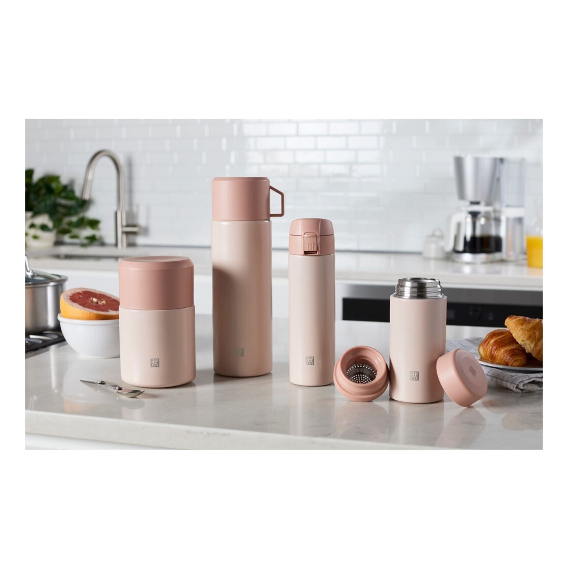 ZWILLING Thermo Beverage Bottle, 1 L, Pink-Water Bottl-DECOROLALA