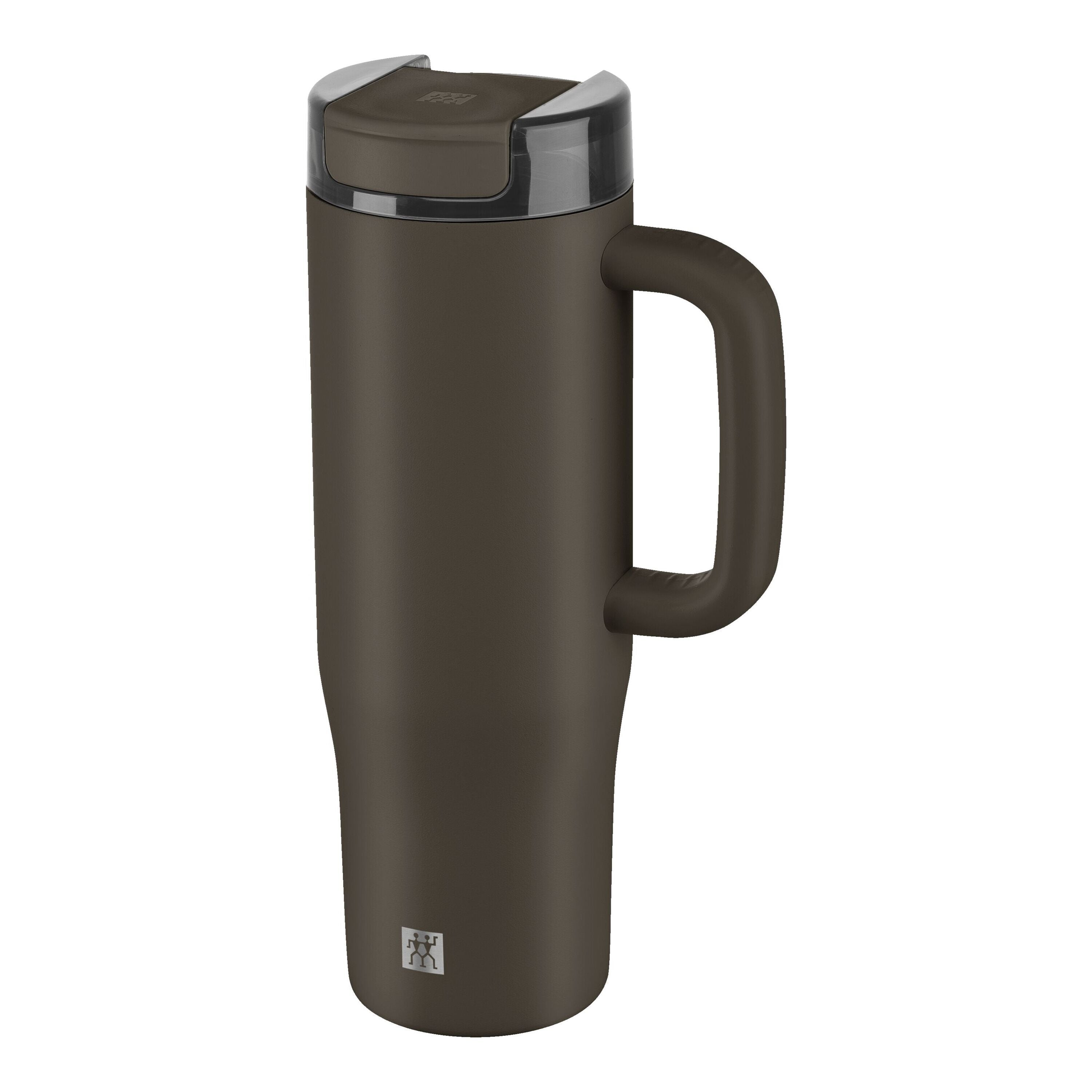 ZWILLING Thermo Plus Thermo Straw Tumbler, 900 ml, Stainless Steel, Chocolate-n/a-DECOROLALA