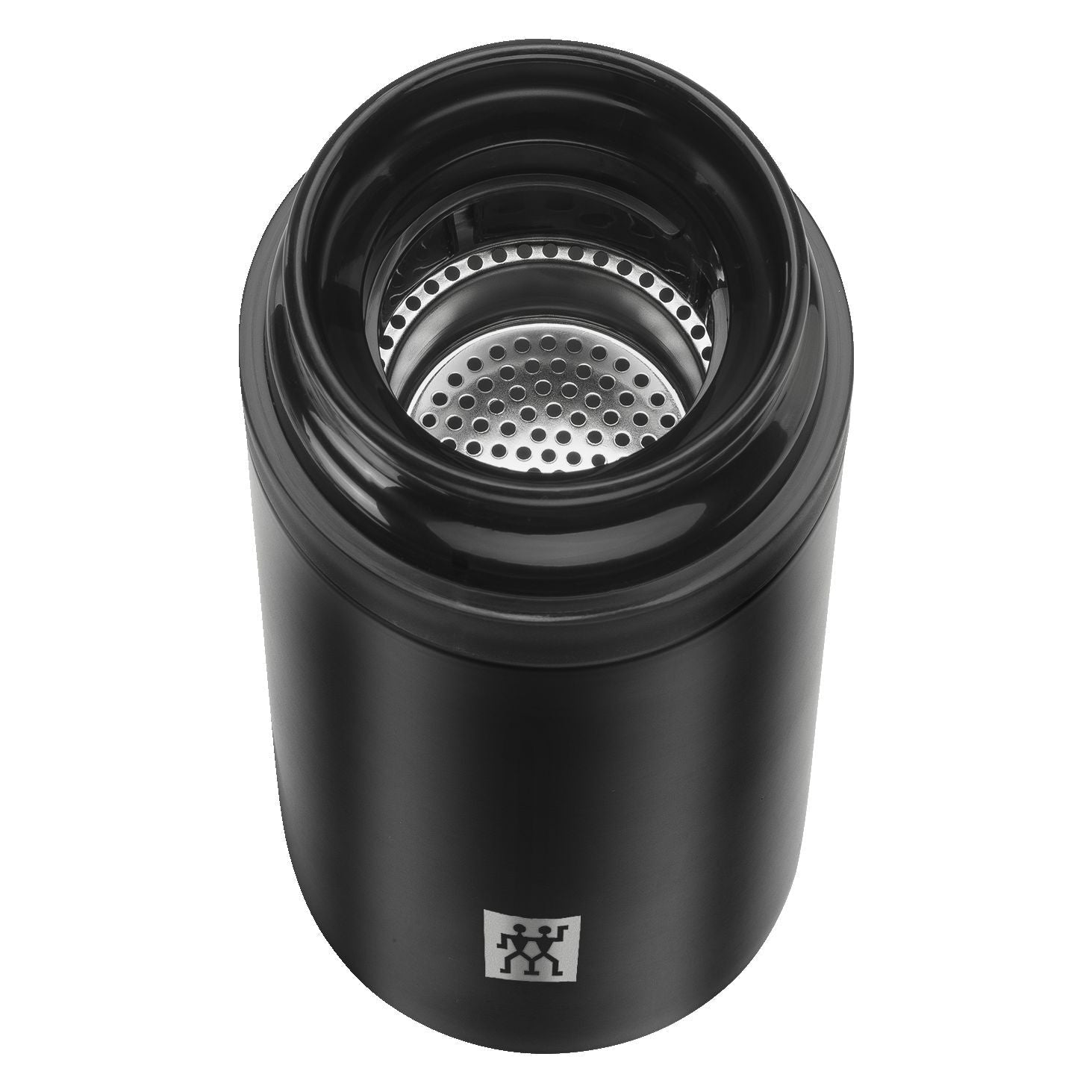 ZWILLING Thermo Tea Infuser Bottle 420ml Black-DECOROLALA