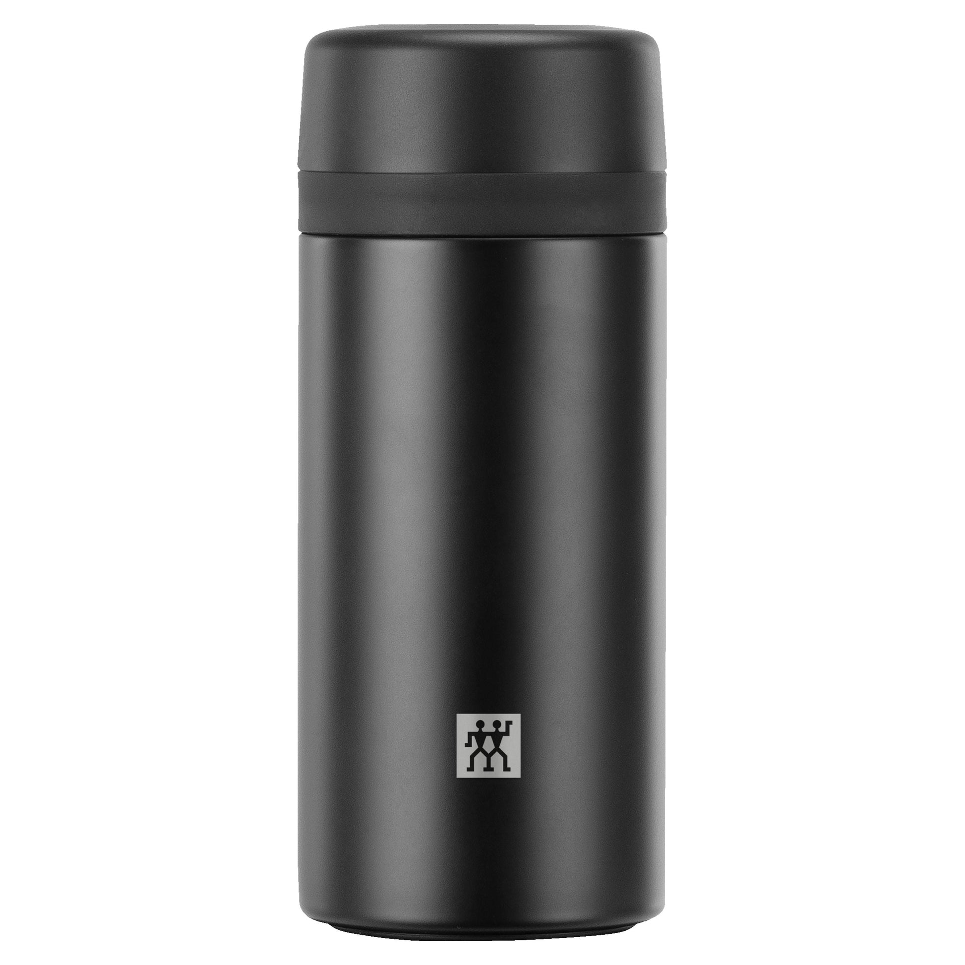 ZWILLING Thermo Tea Infuser Bottle 420ml Black-DECOROLALA
