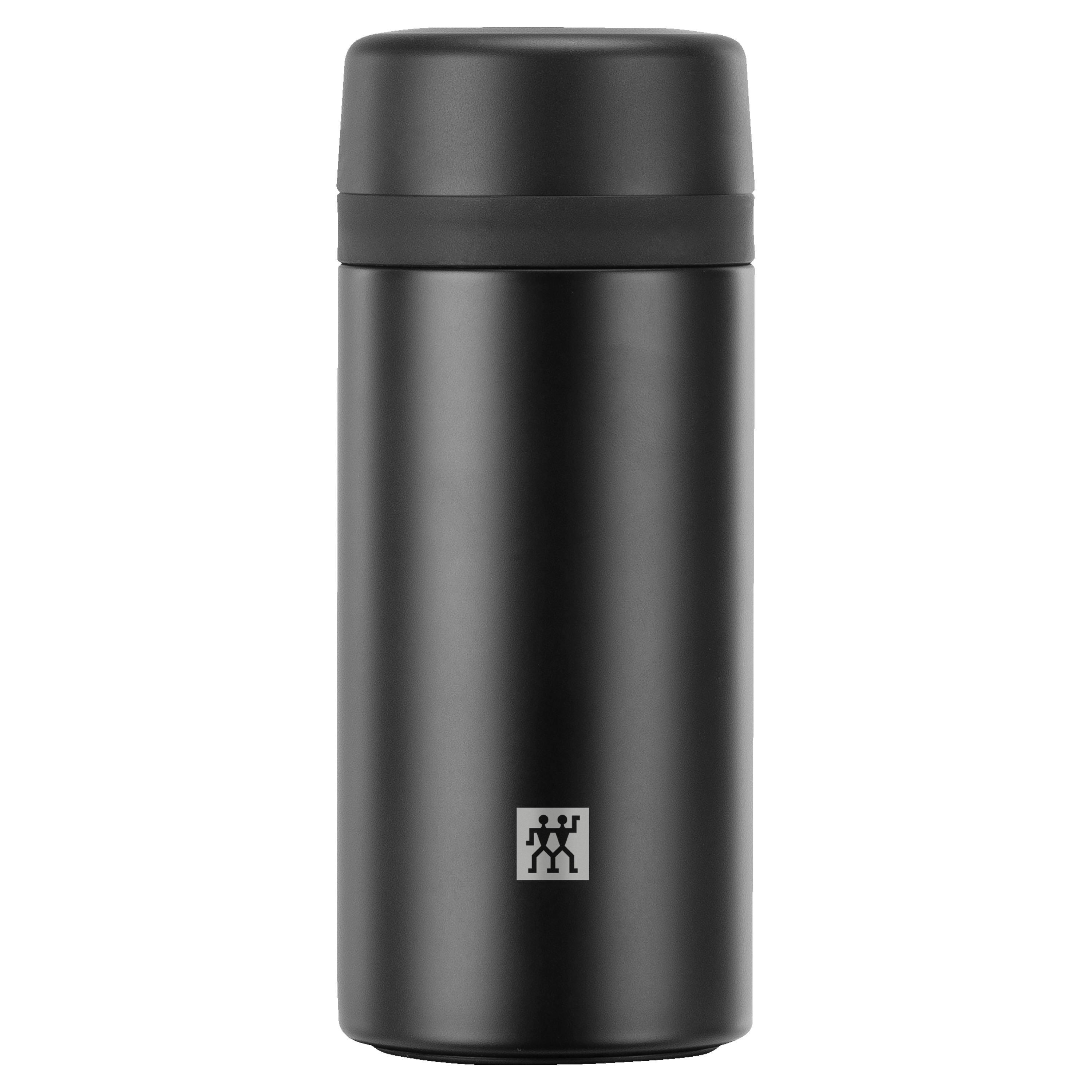 ZWILLING Thermo Tea Infuser Bottle 420ml Black-DECOROLALA