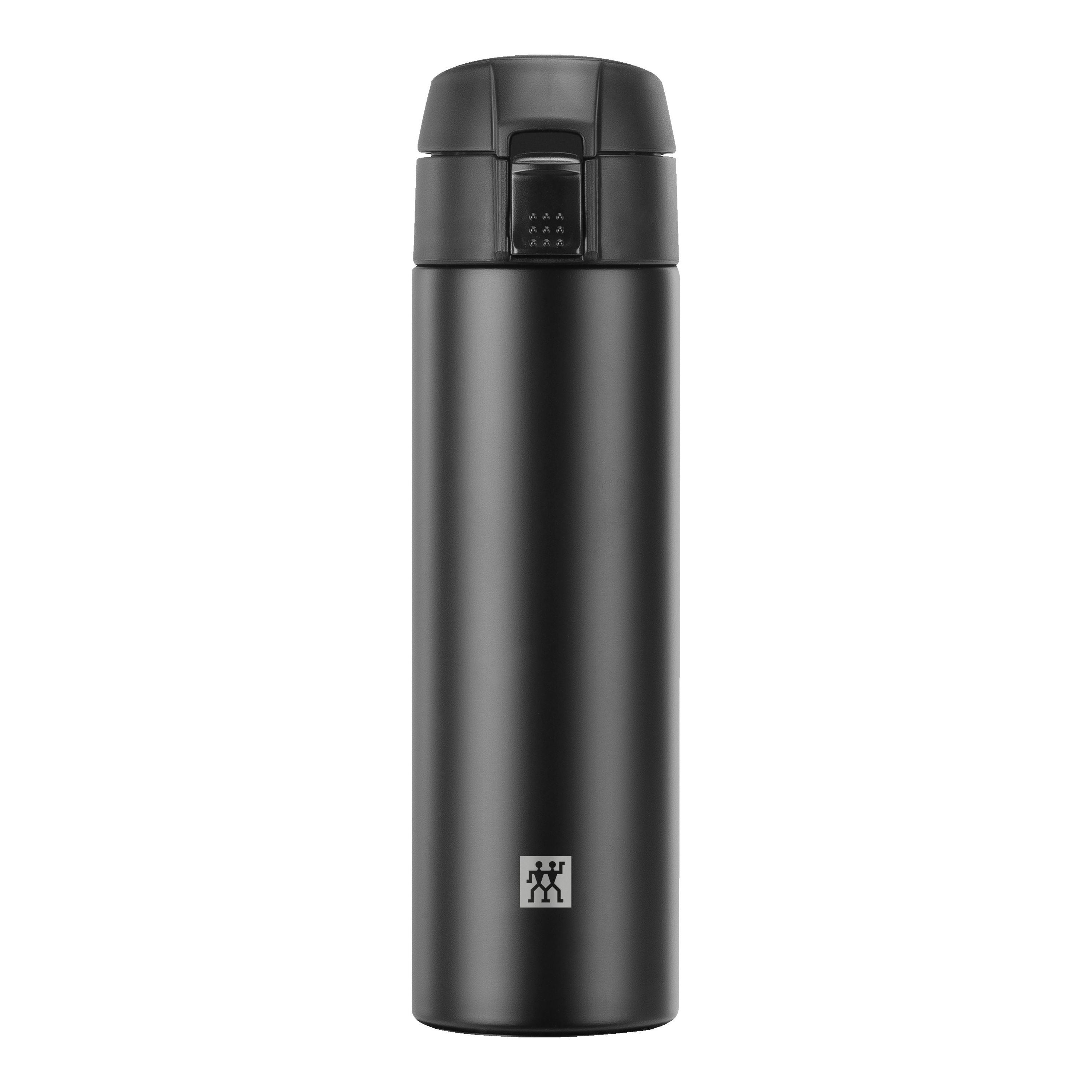 ZWILLING Thermo Travel Bottle, 450 mL, Black-Water Bottl-DECOROLALA