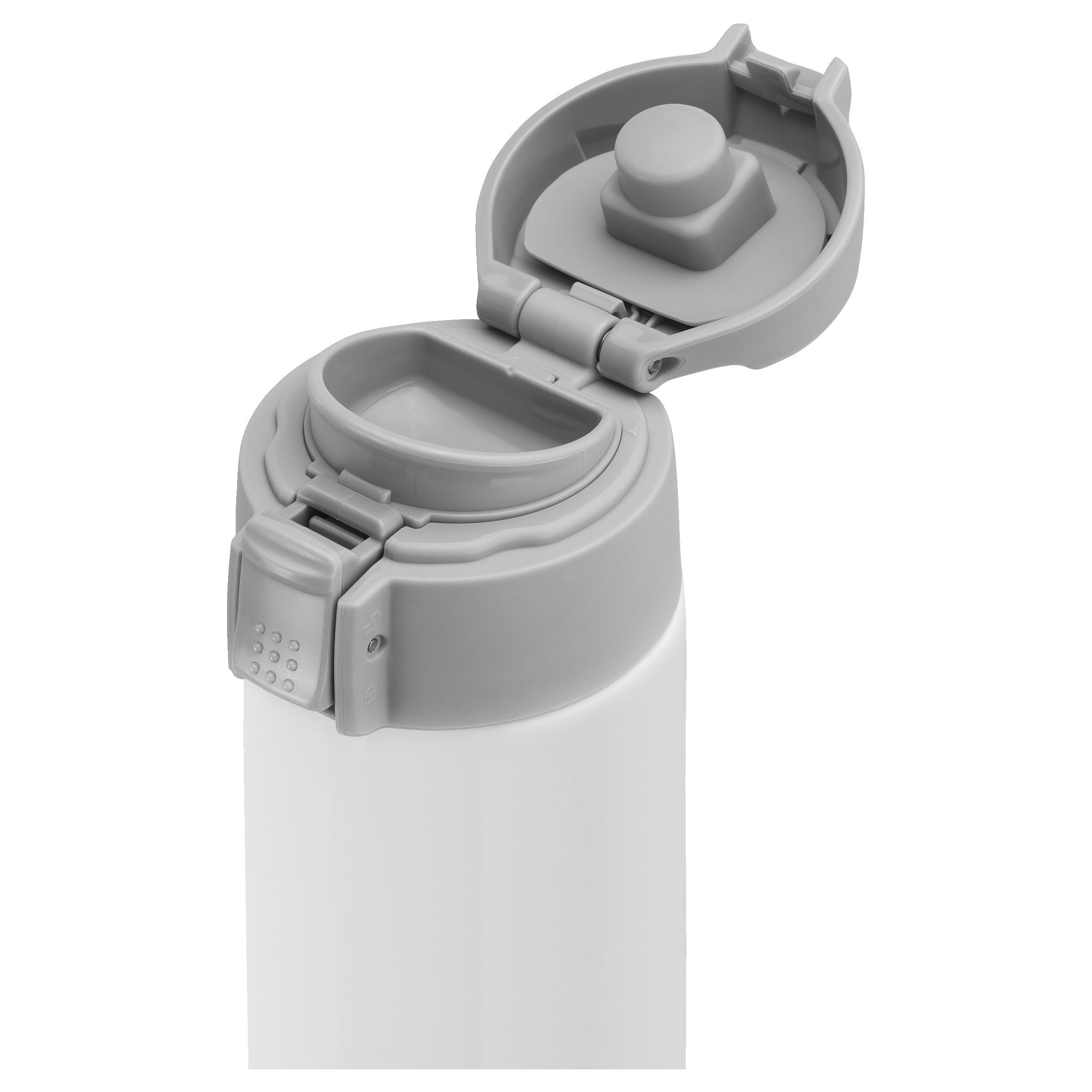 ZWILLING Thermo Travel Bottle, 450 mL, White-Grey-Water Bottl-DECOROLALA