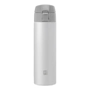 ZWILLING Thermo Travel Bottle, 450 mL, White-Grey-Water Bottl-DECOROLALA