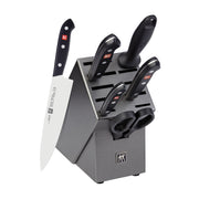 ZWILLING Tradition 7 Piece Knife Block Set, Anthracite-Knife Set-DECOROLALA