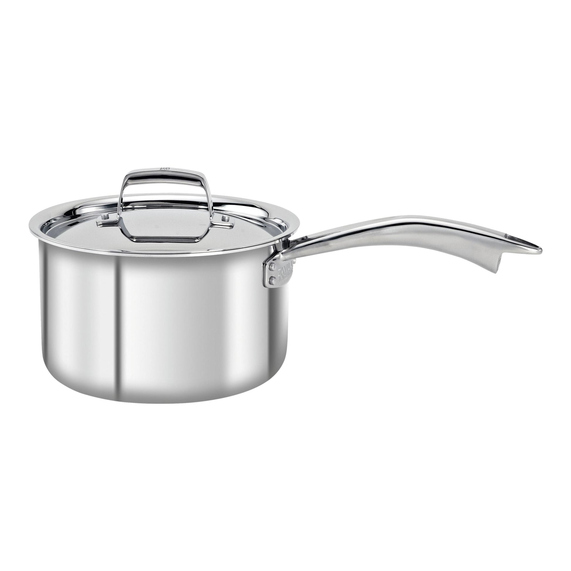 ZWILLING TruClad Sauce Pan With Lid, 3.75 L, 18/10 Stainless Steel-n/a-DECOROLALA