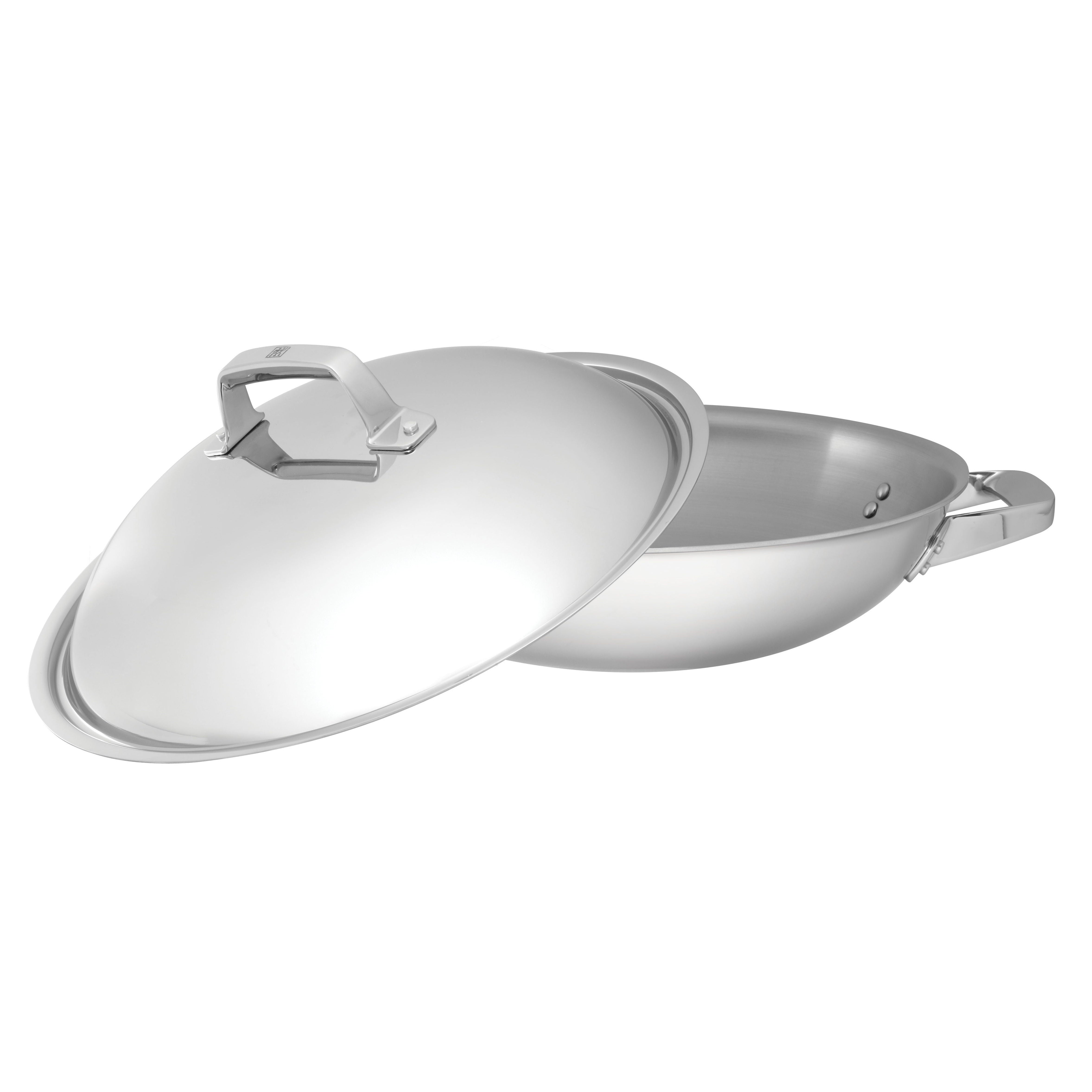 ZWILLING TruClad Wok, 32 cm / 12.5 inch, 18/10 Stainless Steel-n/a-DECOROLALA