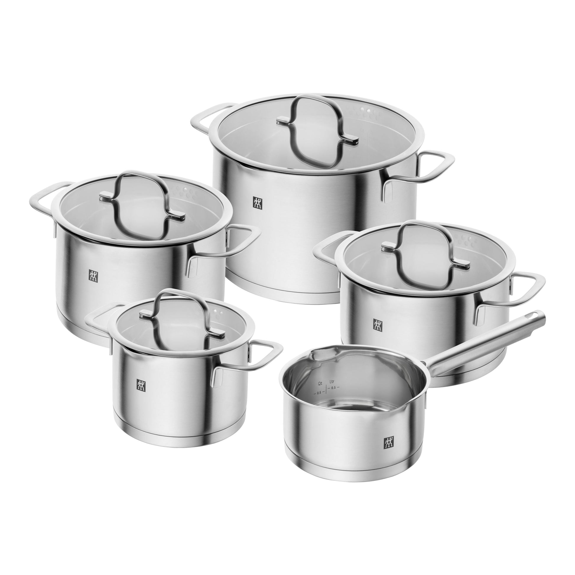 ZWILLING TrueFlow 9 Piece Cookware Set 9 Piece Stainless Steel-Cookware Set-DECOROLALA