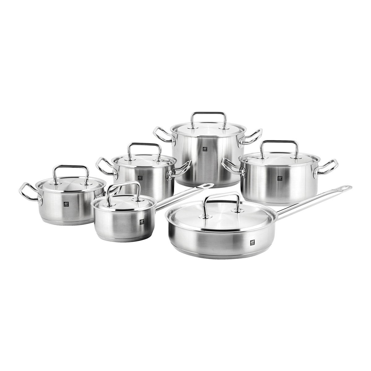 ZWILLING Twin Classic 12 Piece 18/10 Stainless Steel Cookware Set-Cookware Sets-DECOROLALA