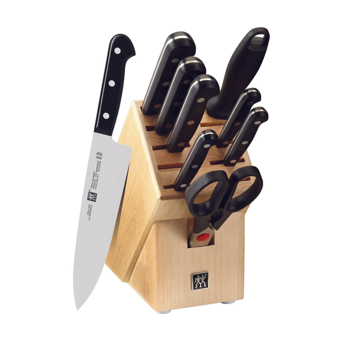 ZWILLING Twin Gourmet 10-Piece Knife Block Set-Knife Sets-DECOROLALA