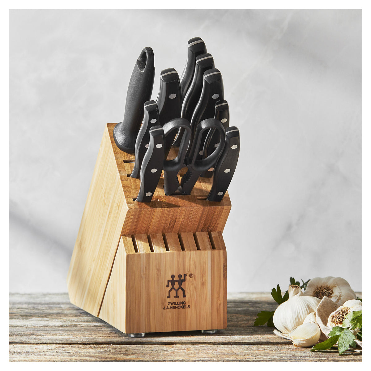 ZWILLING Twin Signature 11-Piece Knife Block Set-Knife Sets-DECOROLALA