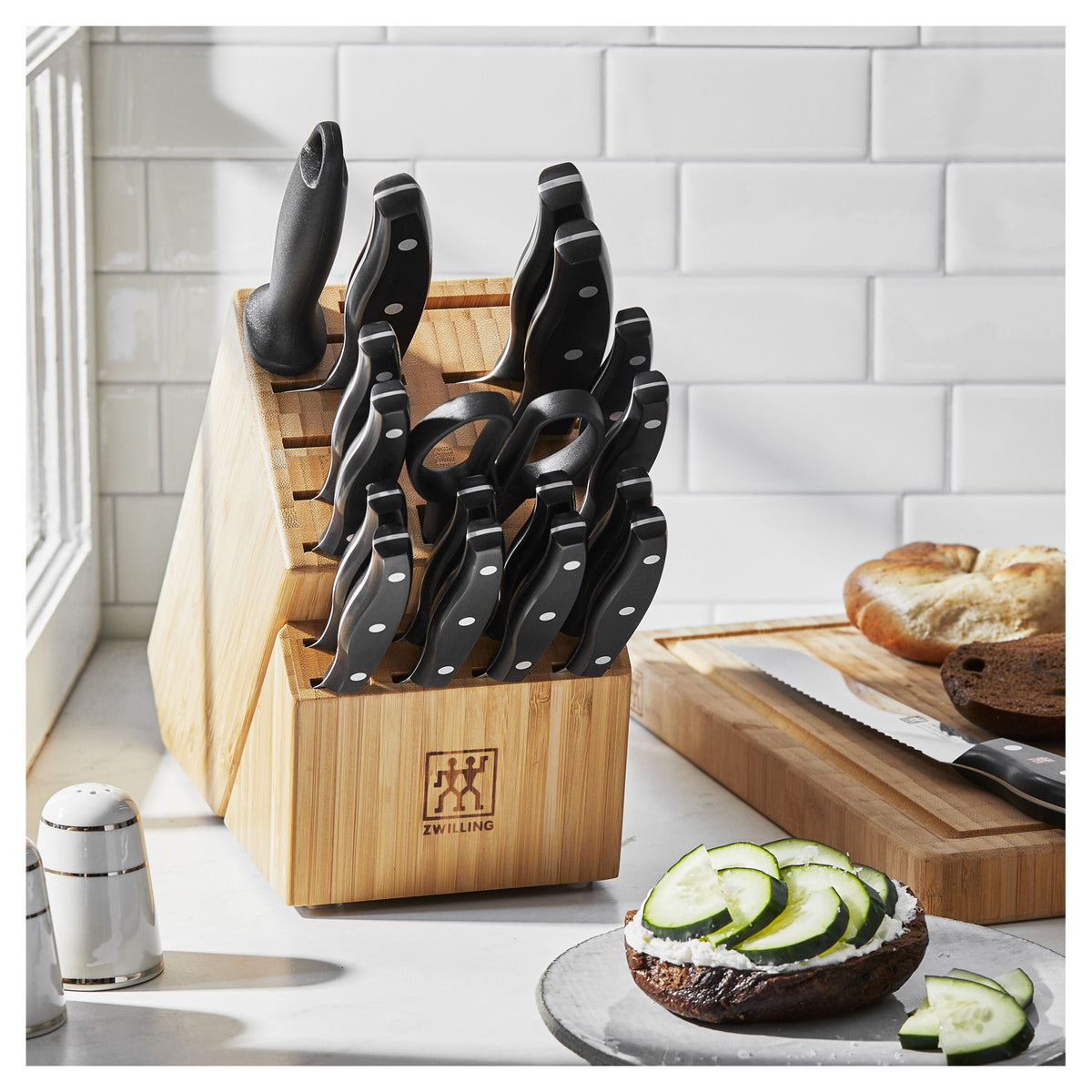ZWILLING Twin Signature 19-Piece Knife Block Set-Knife Sets-DECOROLALA