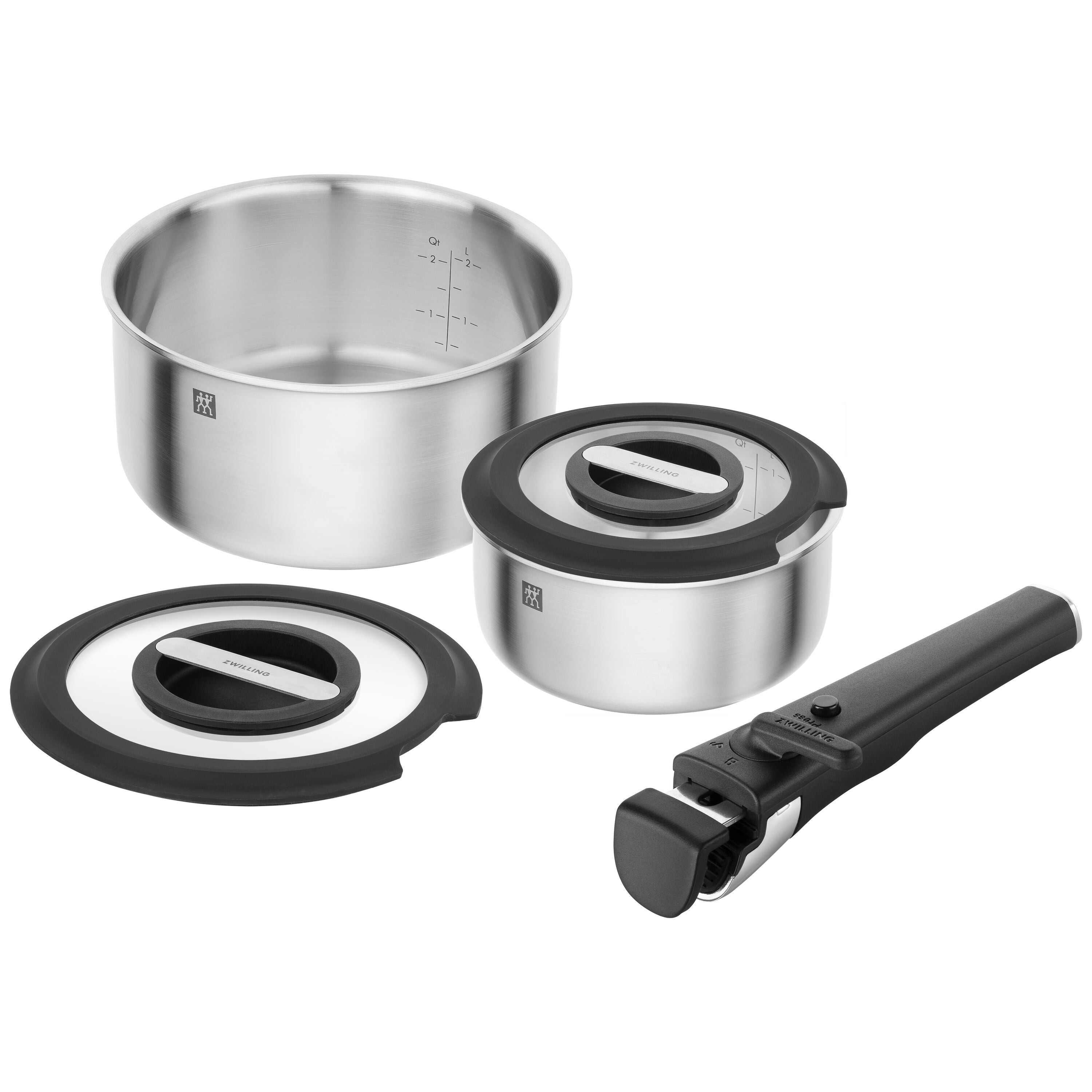 ZWILLING Unlock Pot Set 3-Piece Stainless Steel-DECOROLALA
