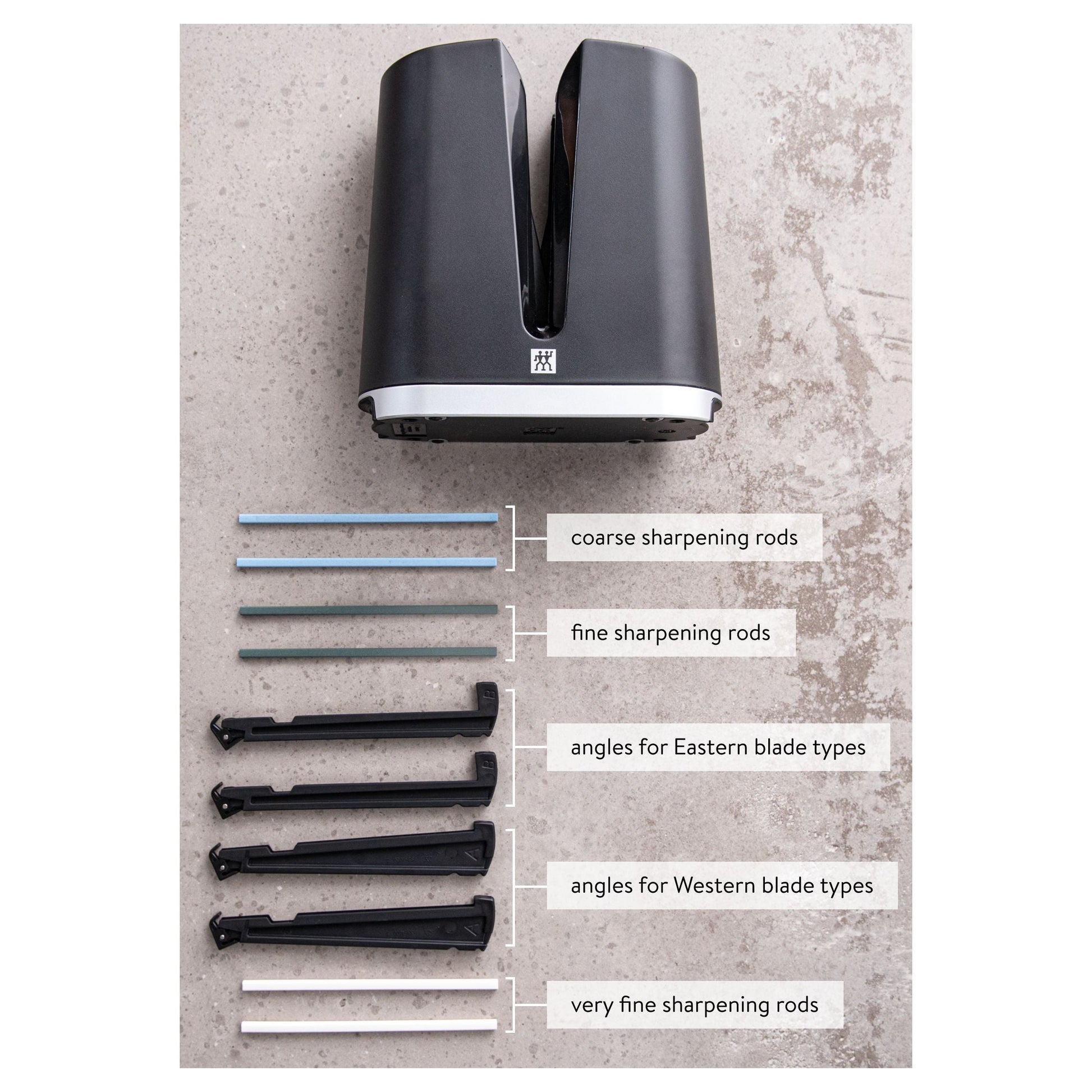 ZWILLING V- Edge Sharpener, Black-Knife Sharpener-DECOROLALA