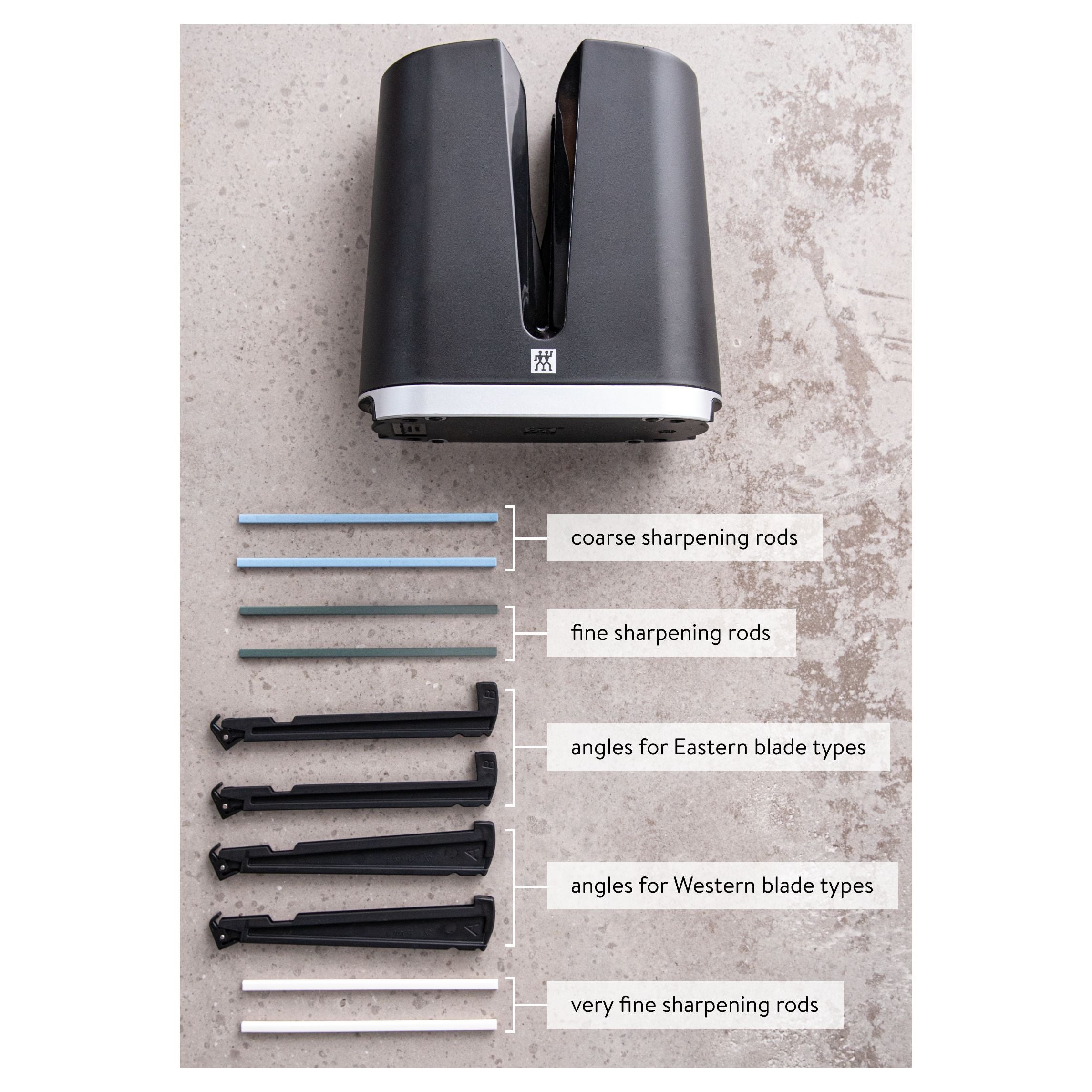 ZWILLING V- Edge Sharpener, Black-Knife Sharpener-DECOROLALA