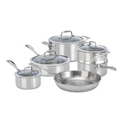 ZWILLING Vista Clad 10 Piece 18/10 Stainless Steel Cookware Set-Cookware Set-DECOROLALA
