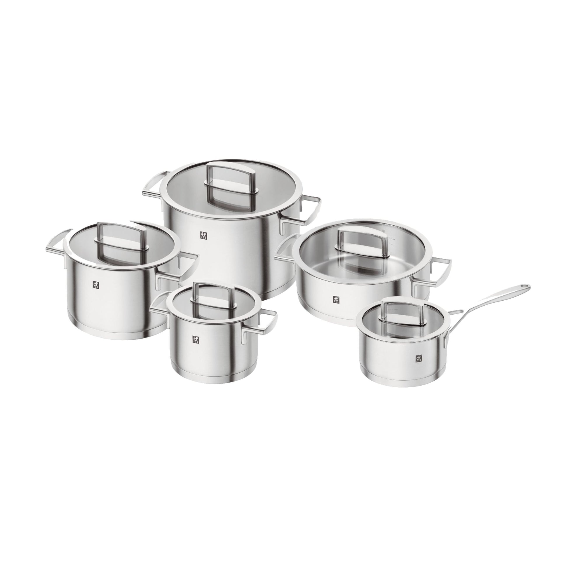 ZWILLING Vitality Pot Set 10 Piece, 18/10 Stainless Steel-Cookware-DECOROLALA