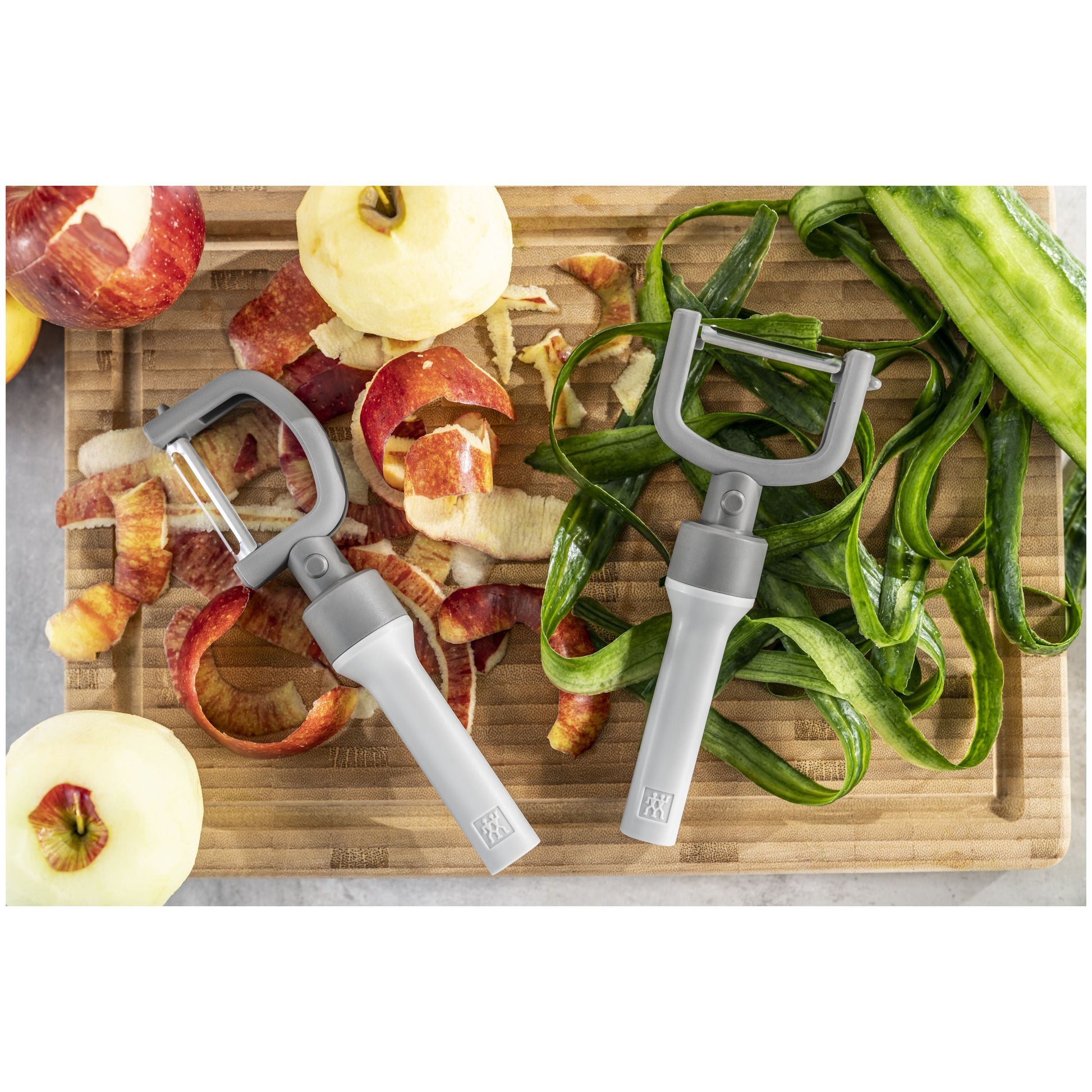ZWILLING Z-Cut 2-In-1 Peeler, Grey-Food Peeler-DECOROLALA