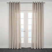 Zacari Woven Leaf Design Textured Semi Sheer Curtain 80"x 95"-Curtains-DECOROLALA