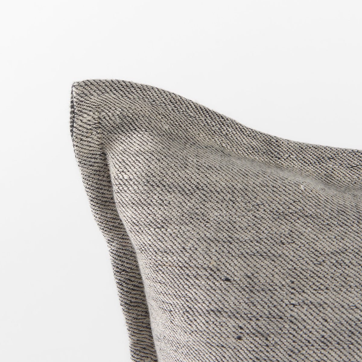 Zadie 14x26 Light Gray and Dark Gray Fabric Color Blocked Pillow Cover-Decorative Pillows-DECOROLALA