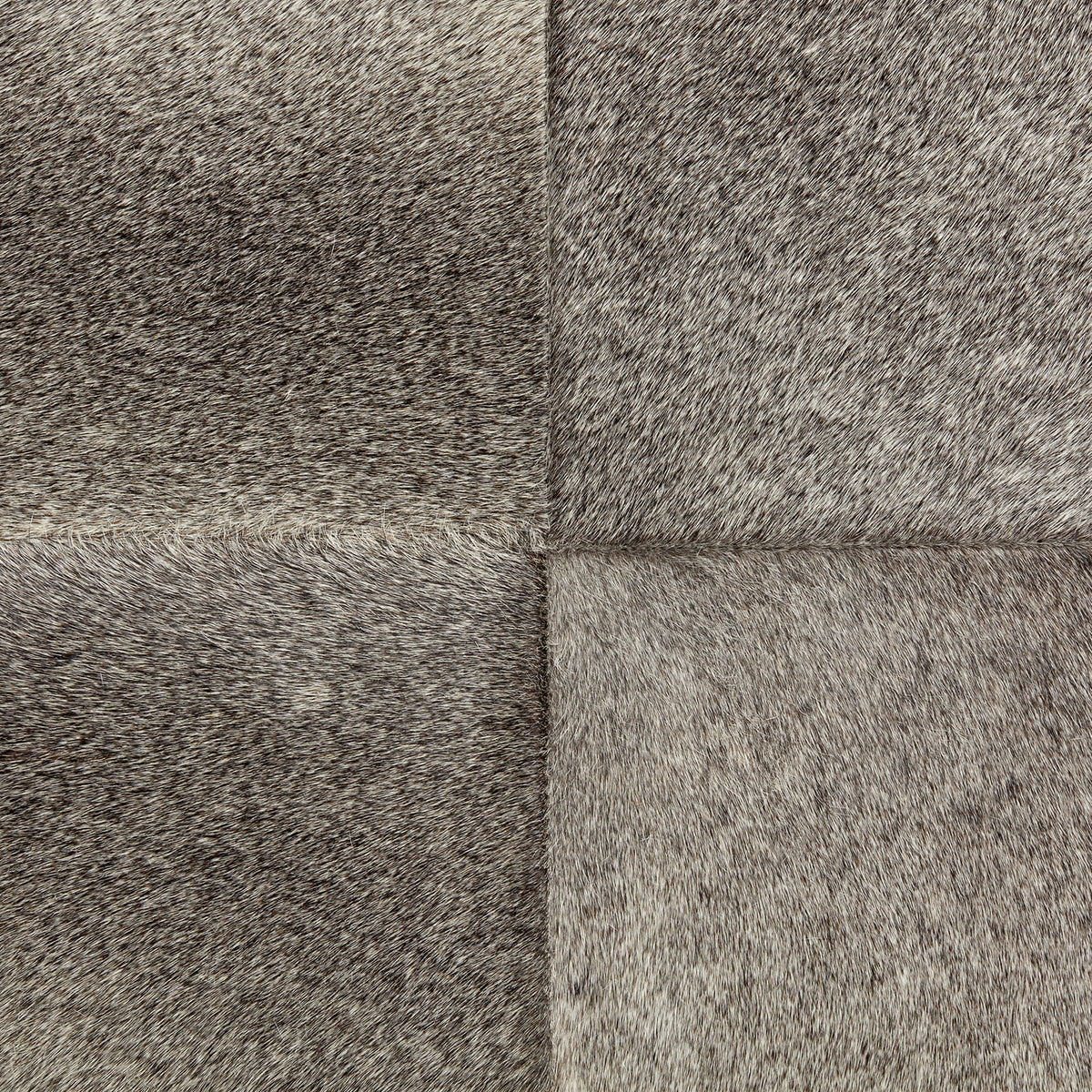 Zahavi I 23"H grey-toned hair-on-hide ottoman-Stools & Ottomans-DECOROLALA
