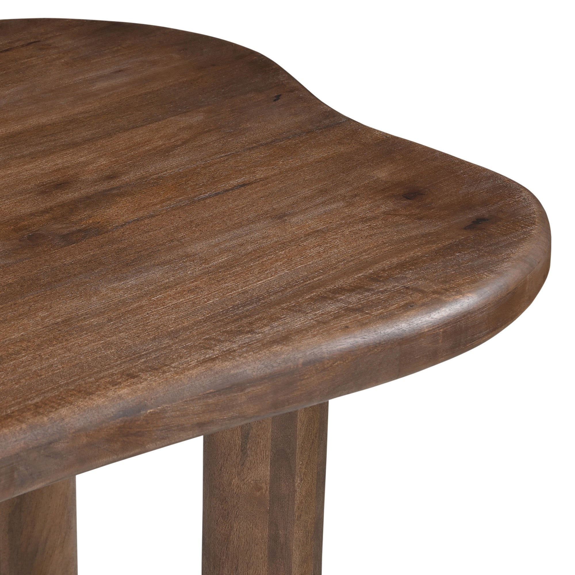 Zaloa Dining Table - Dark Walnut Solid Mango Wood 78"-DECOROLALA