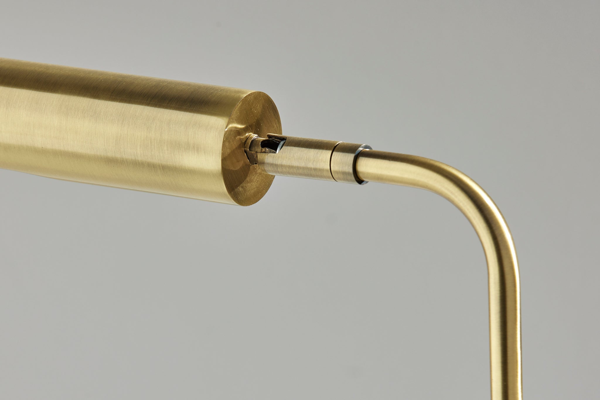 Zane LED Desk Lamp - Antique Brass 17" Adjustable-Lighting-DECOROLALA