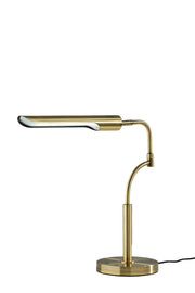 Zane LED Desk Lamp - Antique Brass 17" Adjustable-Lighting-DECOROLALA