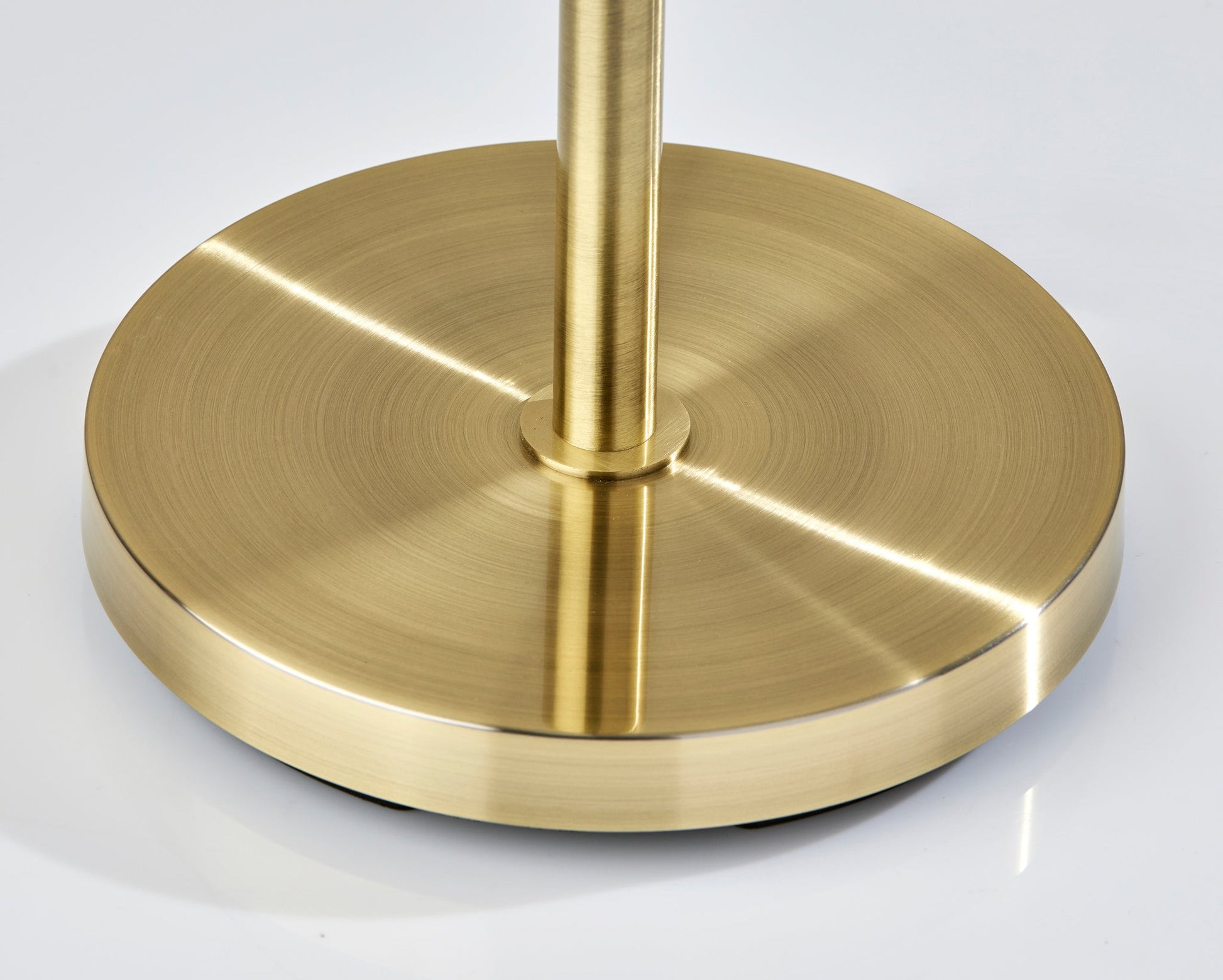 Zane LED Floor Lamp w. Smart Switch- Antique Brass-Lighting-DECOROLALA