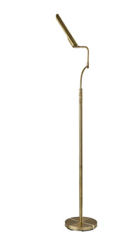 Zane LED Floor Lamp w. Smart Switch- Antique Brass-Lighting-DECOROLALA
