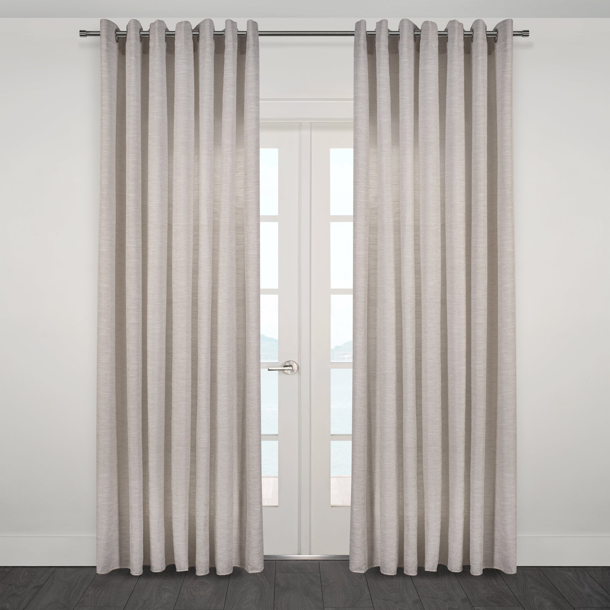Zante Heavy Textured Semi Sheer Wide Width Curtain 108"x95"-Curtains-DECOROLALA