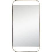 Zariyah 38" Tall Rectangle Wall Mirror, Yellow-Mirror-DECOROLALA
