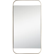 Zariyah 38" Tall Rectangle Wall Mirror, Yellow-Mirrors-DECOROLALA