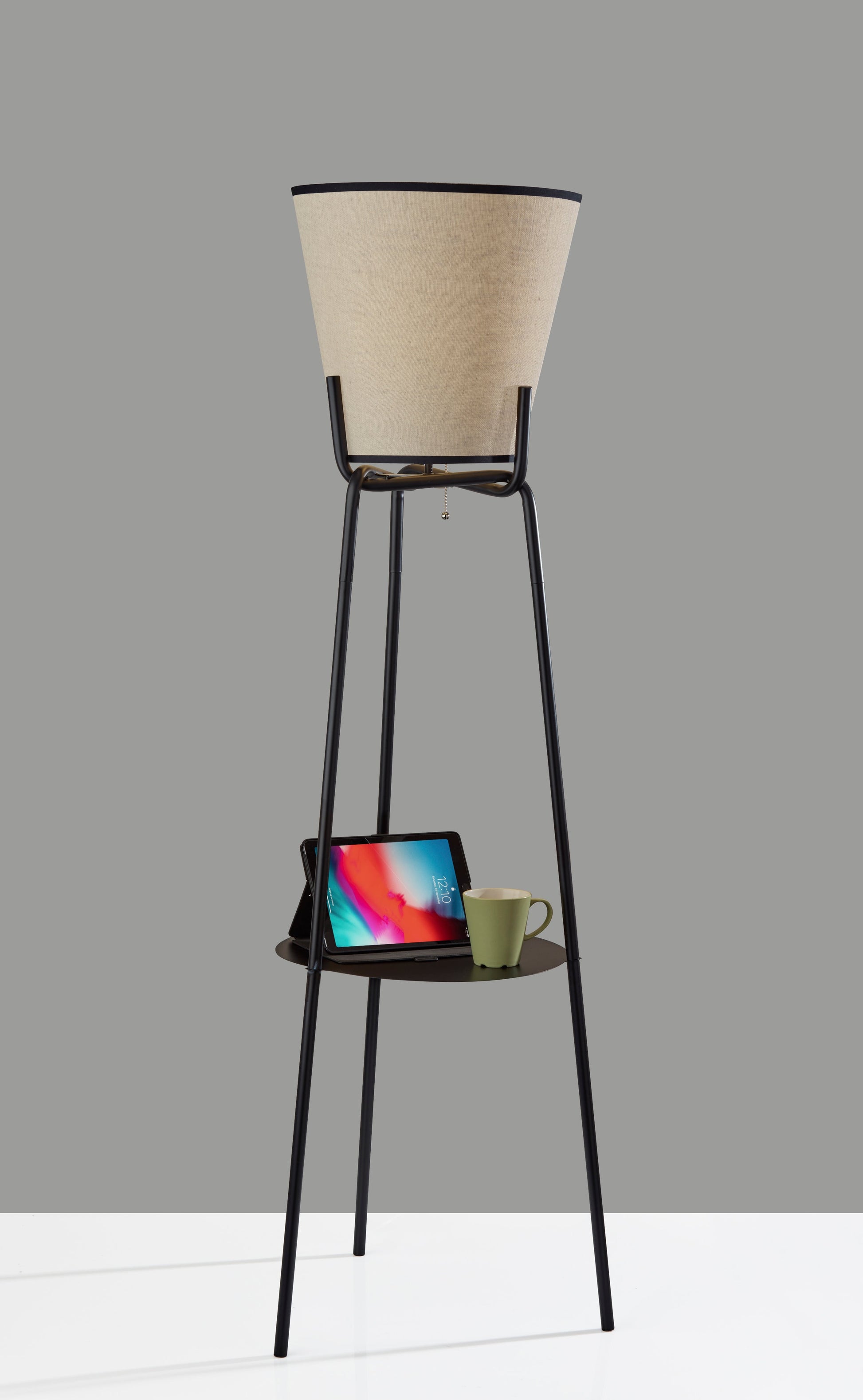 Zeek Shelf Floor Lamp-Lighting-DECOROLALA