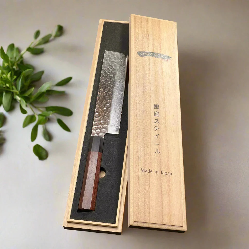 Zen Saya Elite Knife Set - Tsumugi Nakiri Knife with Saya-Kitchen Knife-DECOROLALA