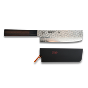 Zen Saya Elite Knife Set - Tsumugi Nakiri Knife with Saya-Kitchen Knife-DECOROLALA