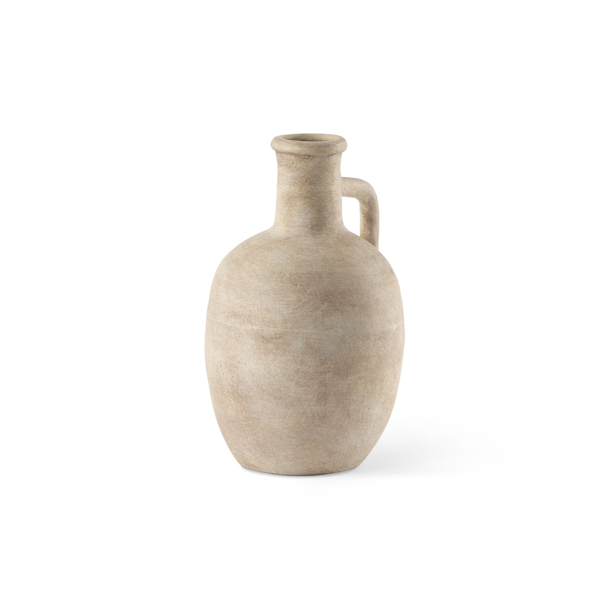 Zenni Warm Beige Ceramic Vase-Vases-DECOROLALA