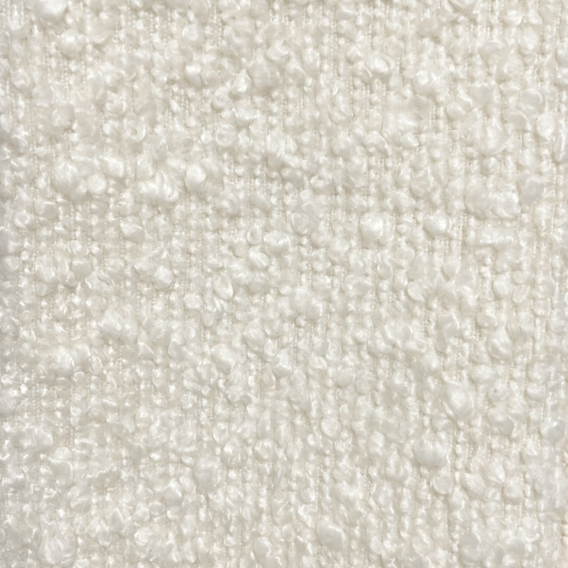 Zhuri Ivory Boucle Accent Chair with Black Metal Frame-DECOROLALA