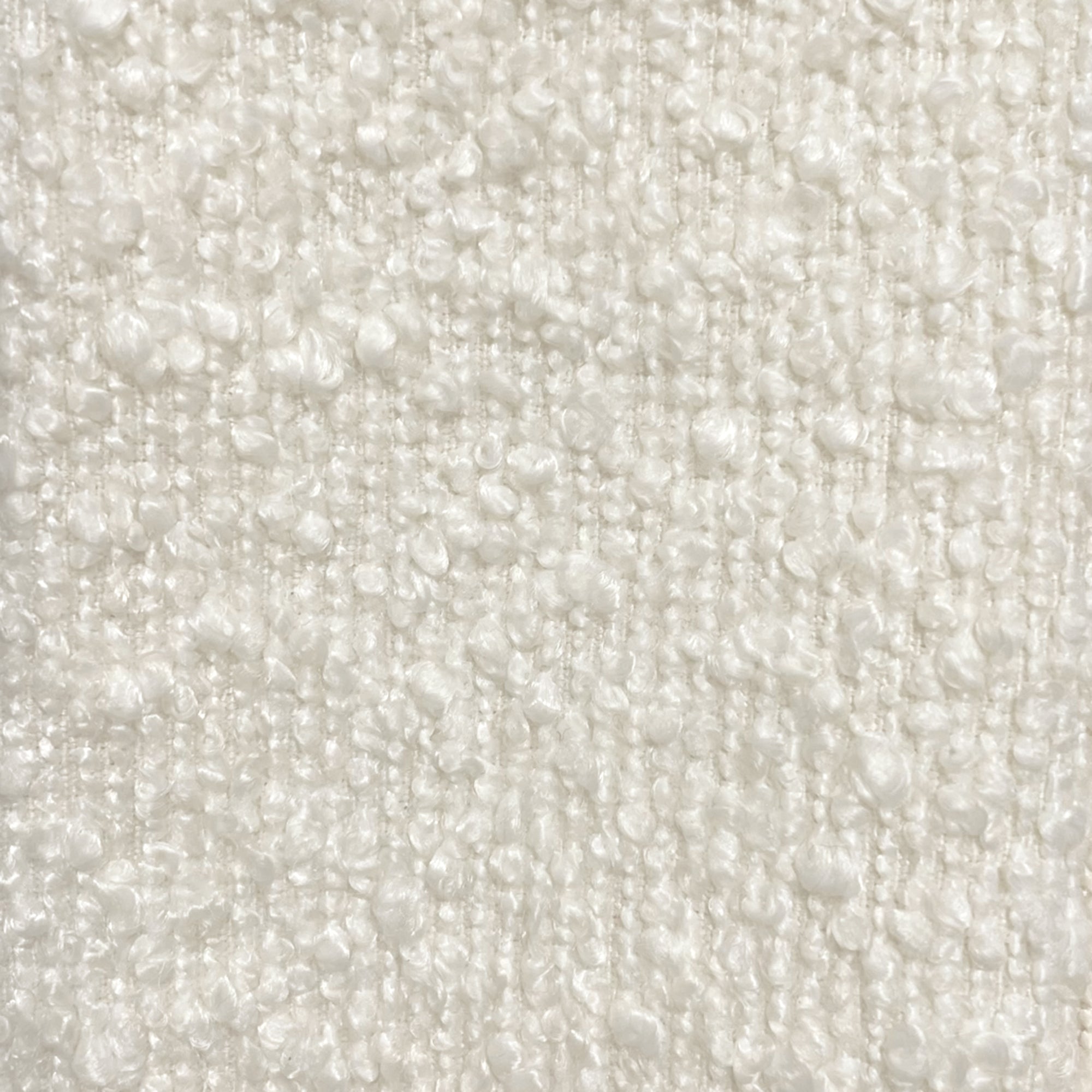 Zhuri Ivory Boucle Accent Chair with Black Metal Frame-DECOROLALA