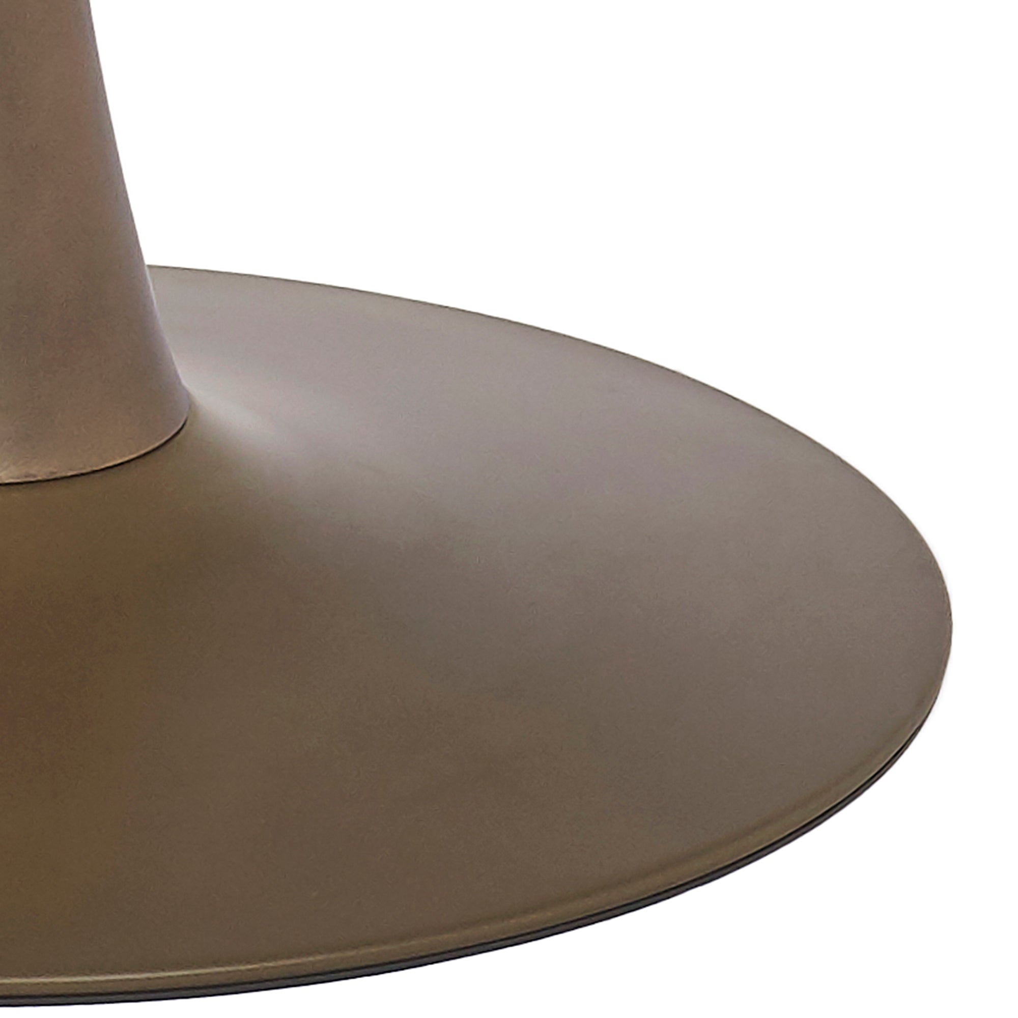 Zilo Pedestal Dining Table - Aged Gold Faux Marble Small-DECOROLALA