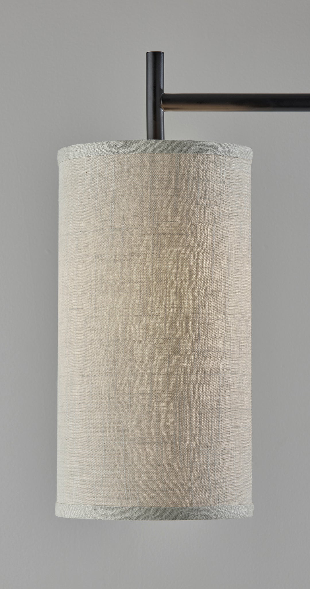 Zion Floor Lamp - Black Metal Drum-Lighting-DECOROLALA