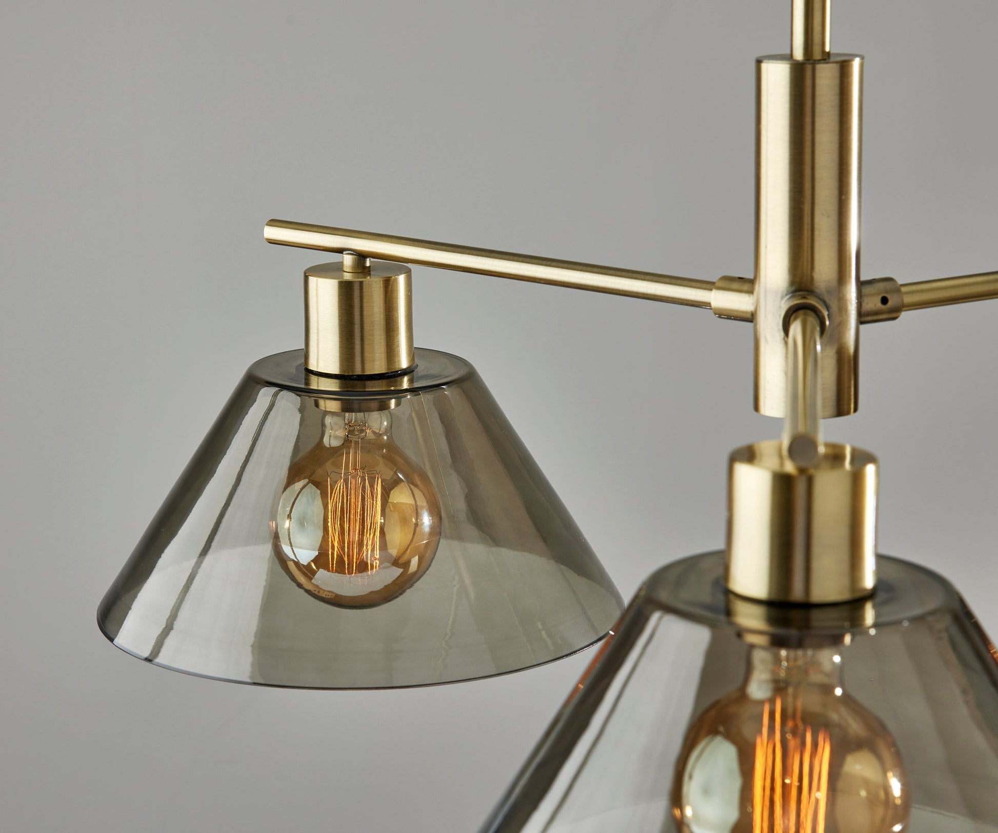 Zoe 3-Light Chandelier Vintage Brass Adjustable-Lighting-DECOROLALA